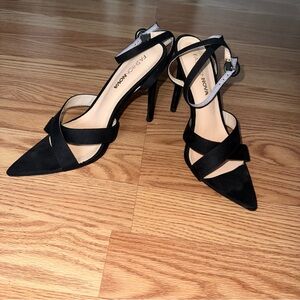 Fashion Nova Black Strappy Heels